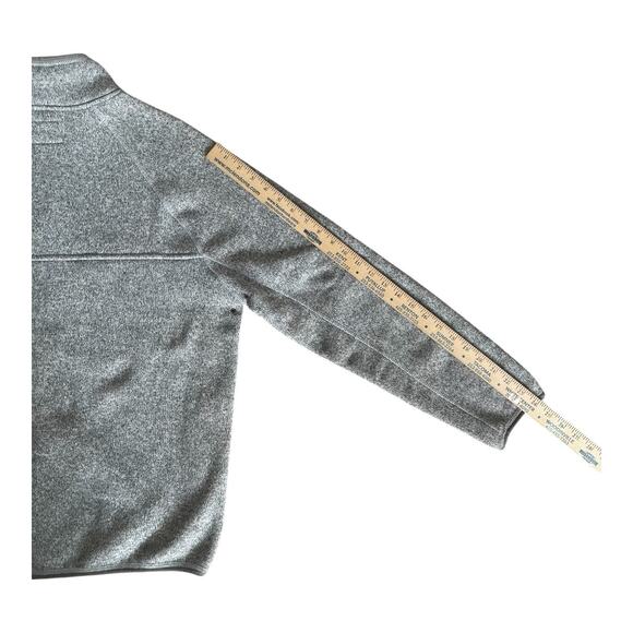 J Crew Nordic Men’s Medium Gray Jacket Polartec Sweater Fleece - Picture 7 of 11